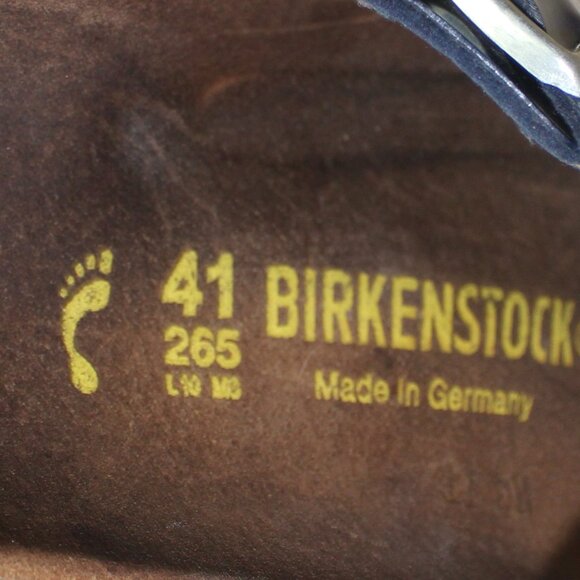 Birkenstock Blue Brown Sandals made in Germany Size 41 /10 - Picture 6 of 8